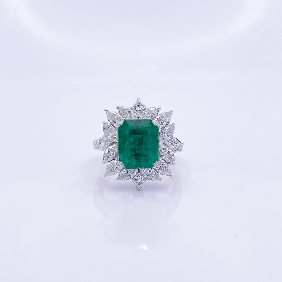 Emerald Diamond Ring - R151/14