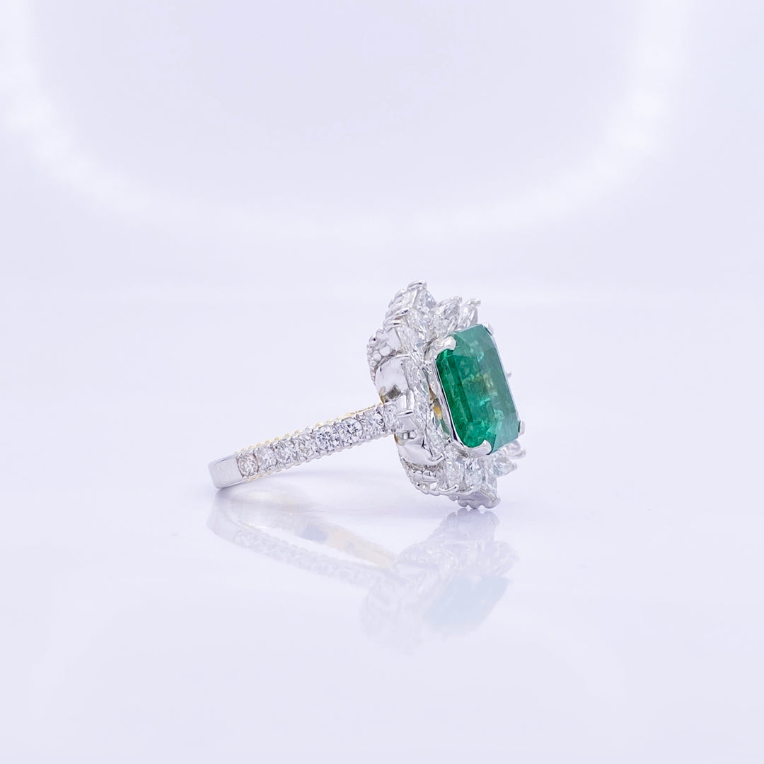 Emerald Diamond Ring - R151/14