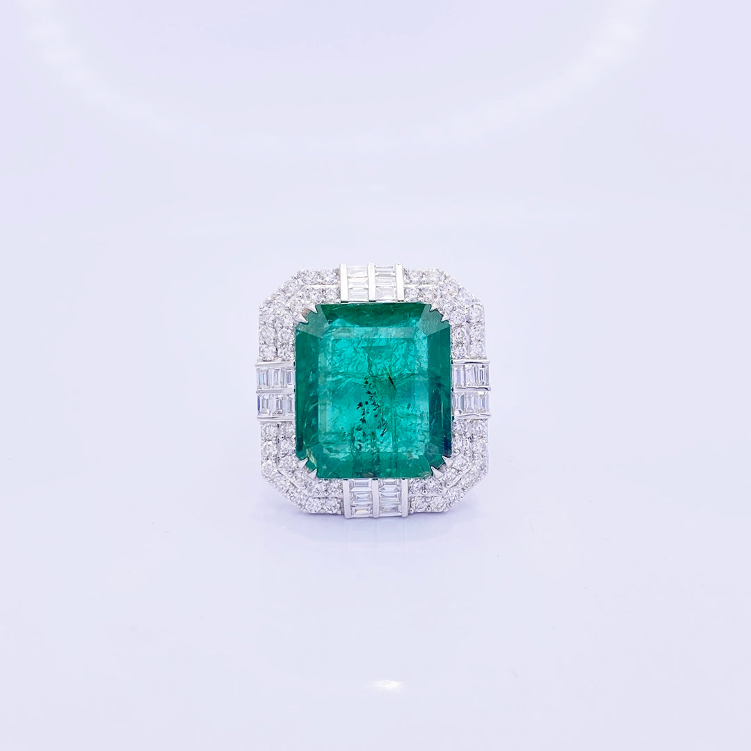 Emerald Diamond Ring - R157/7