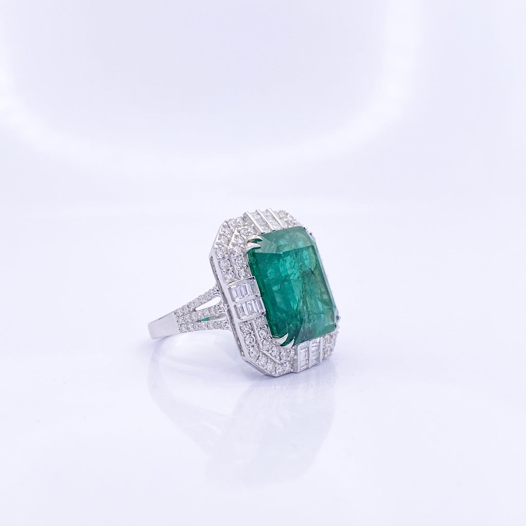 Emerald Diamond Ring - R157/7