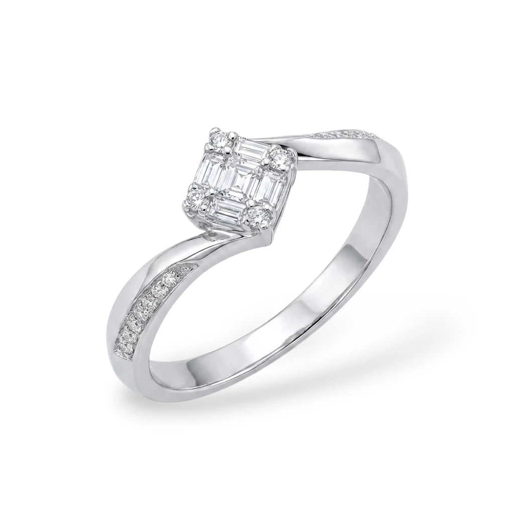 Square Baguette Diamond Ring - R80/9