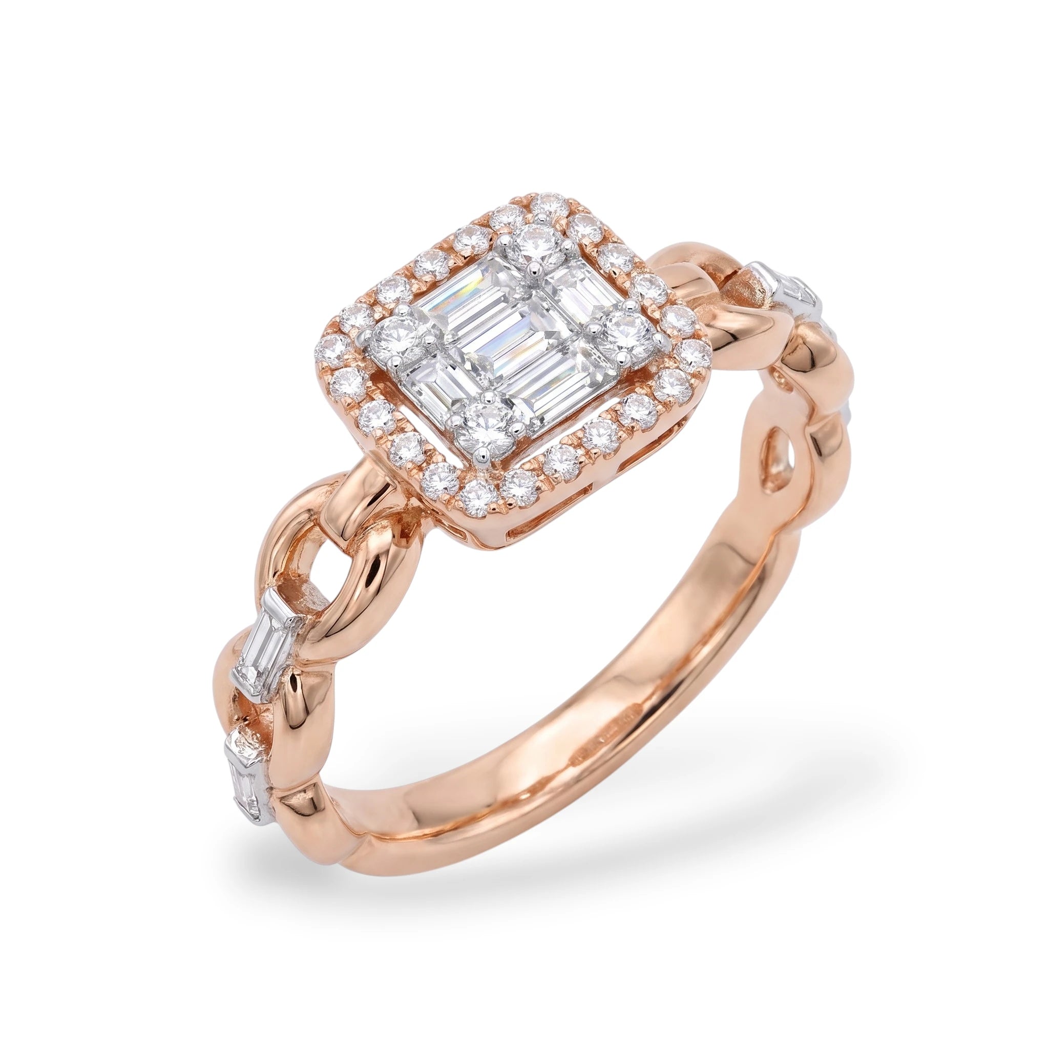 Square Baguette Diamond Ring - R6504