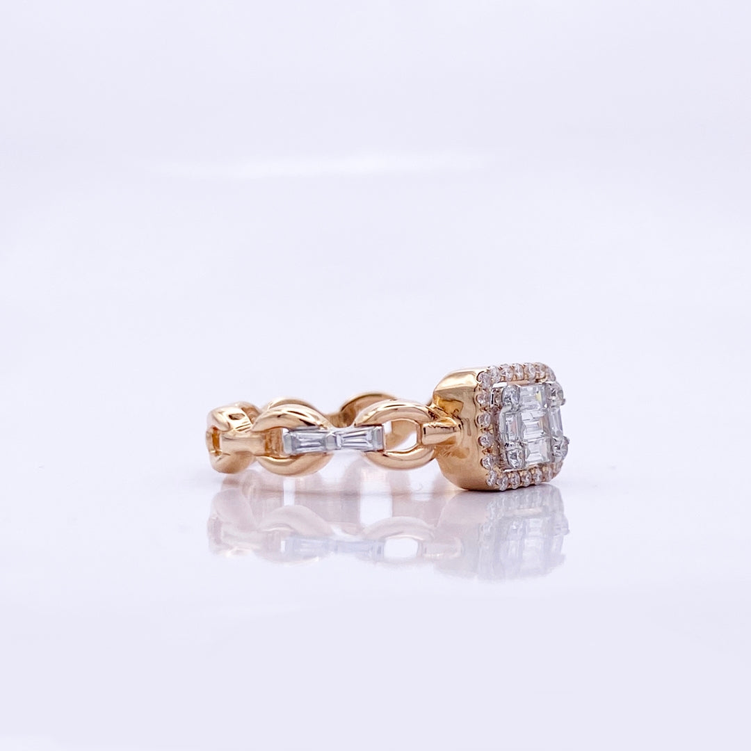 Square Baguette Diamond Ring - R6504