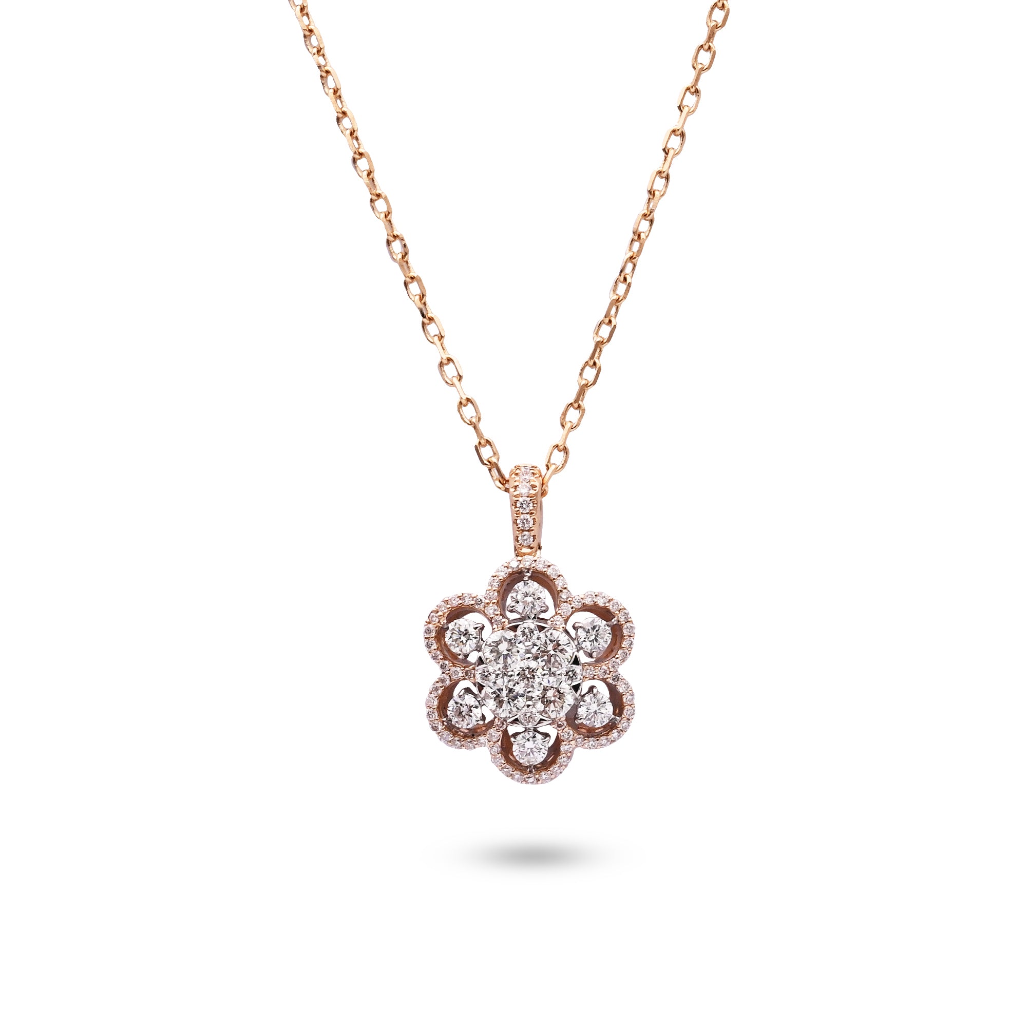 Floral Diamond Pendant - P6746