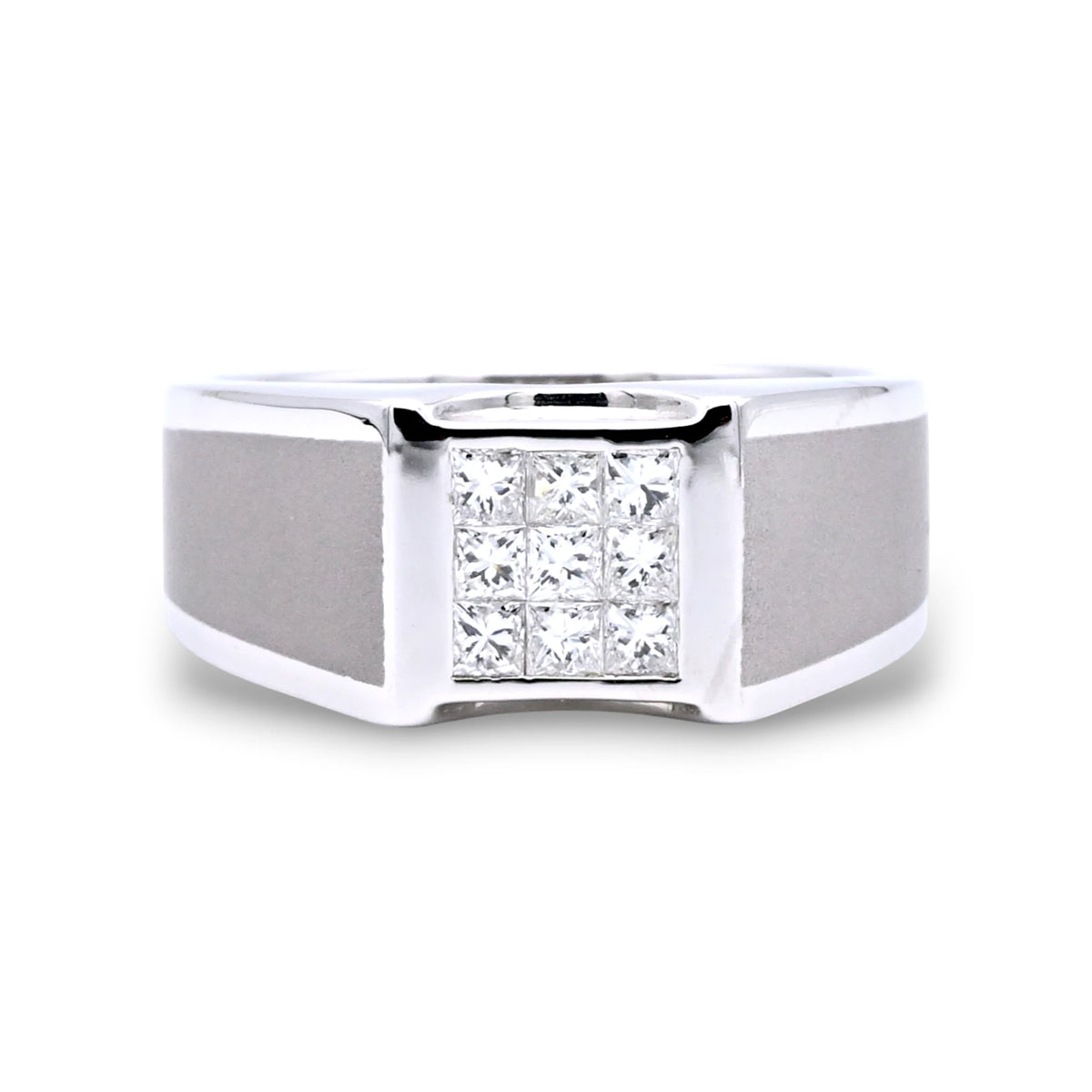 Men's Signet Diamond Ring - RA712