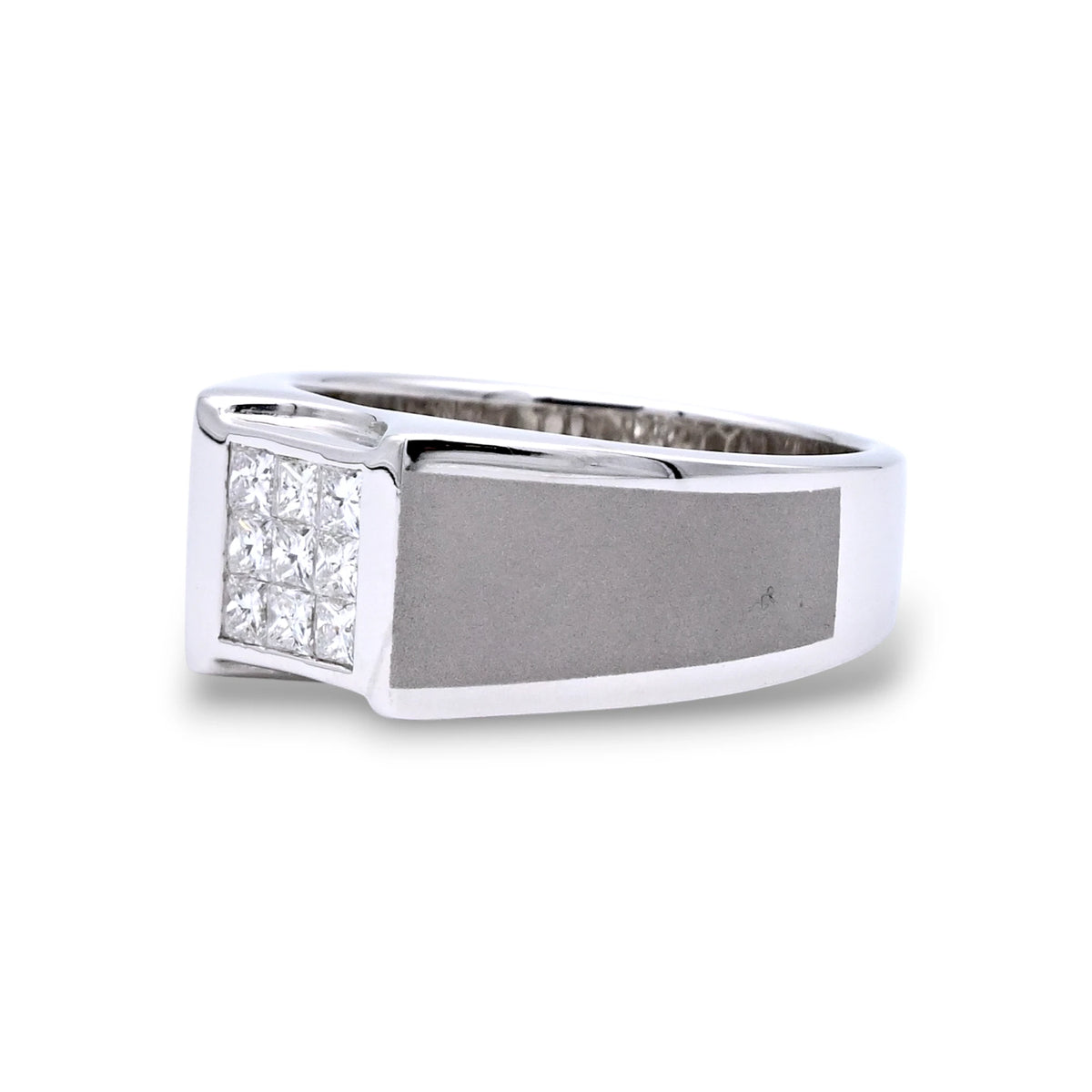 Men's Signet Diamond Ring - RA712