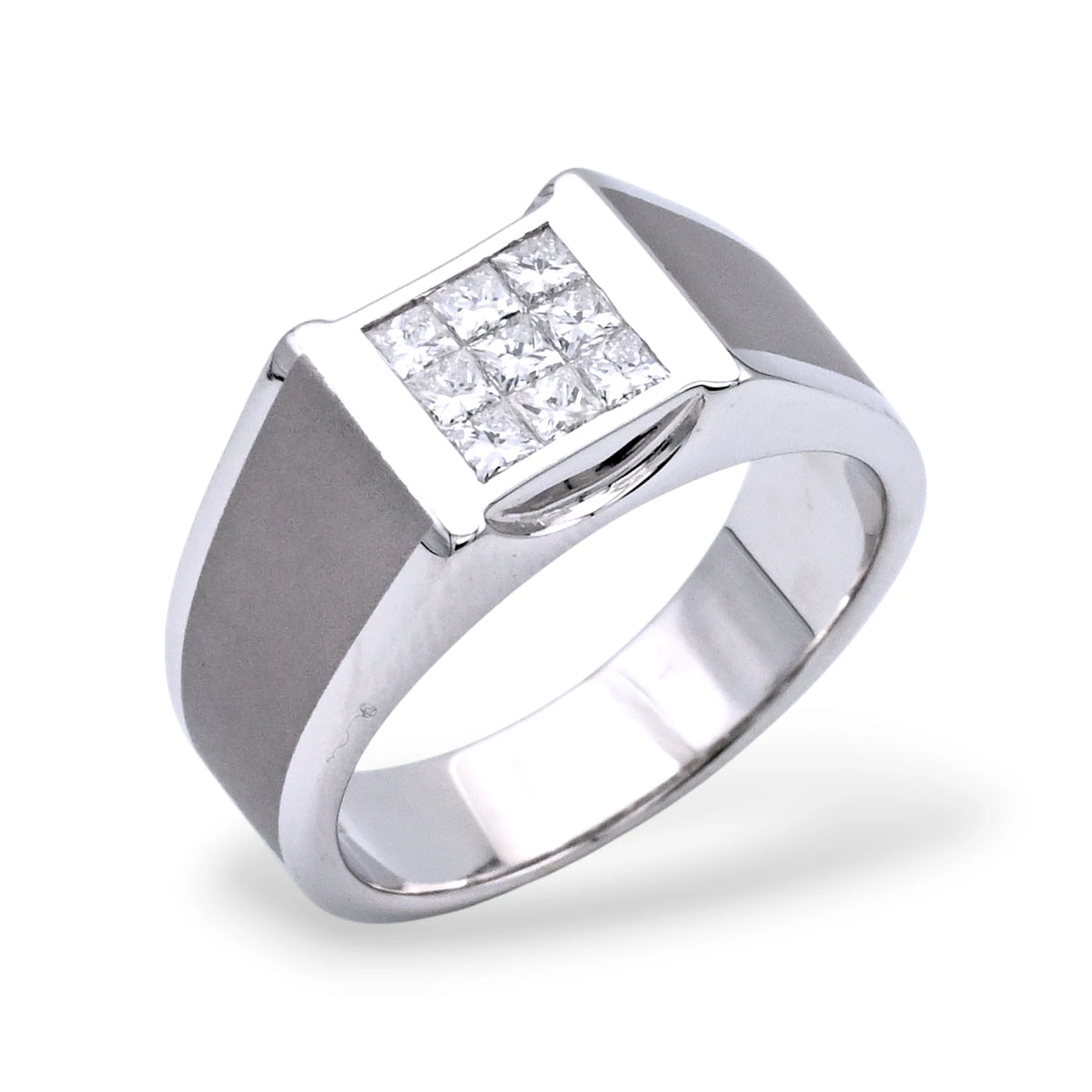 Men's Signet Diamond Ring - RA712