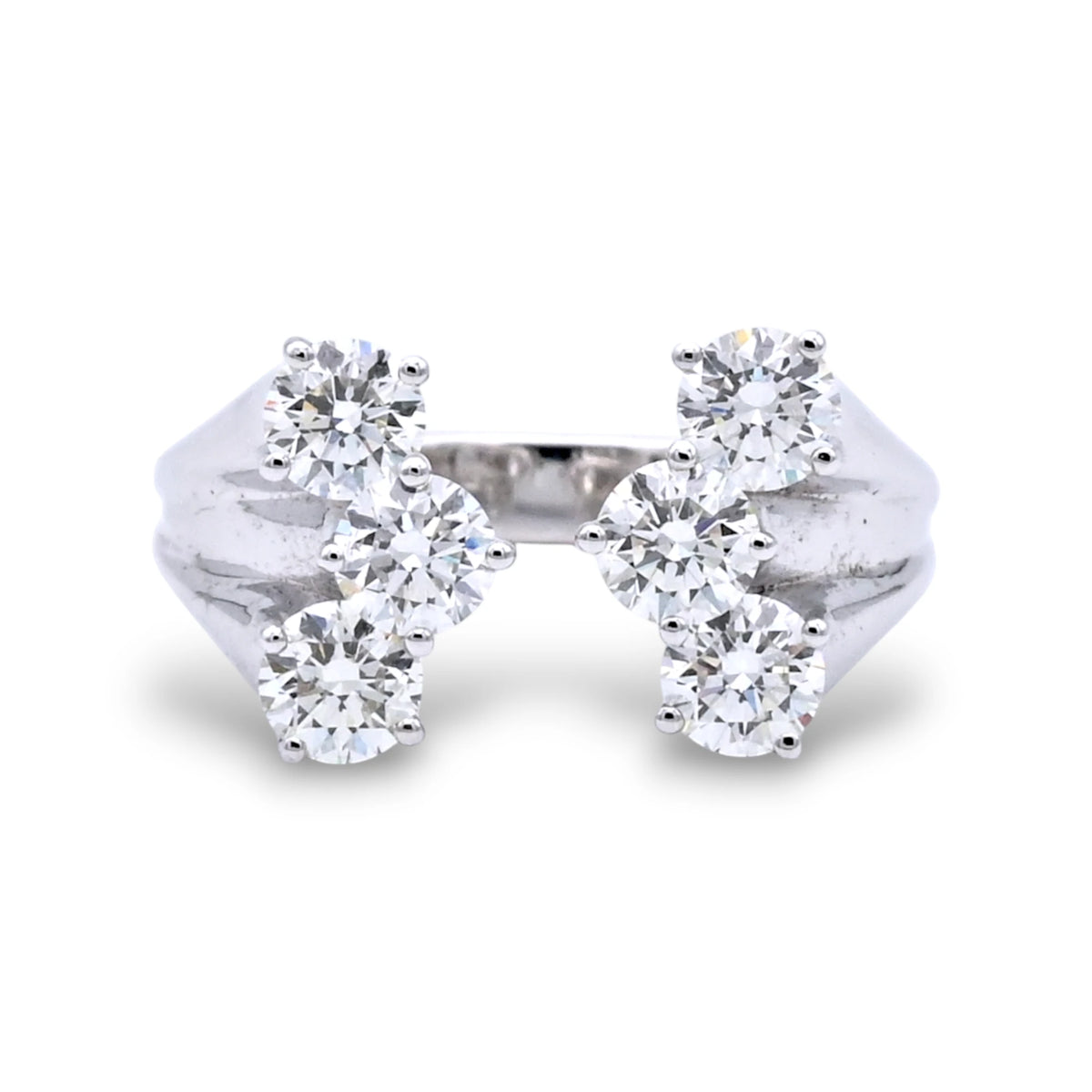 Six Stone Open Ended Diamond Ring - KR138