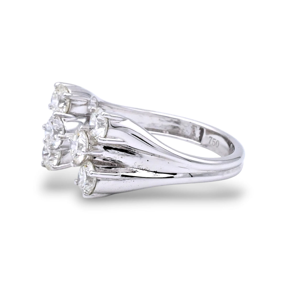 Six Stone Open Ended Diamond Ring - KR138