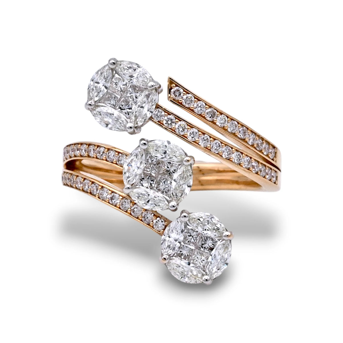Fancy Wrap Diamond Ring - R6844