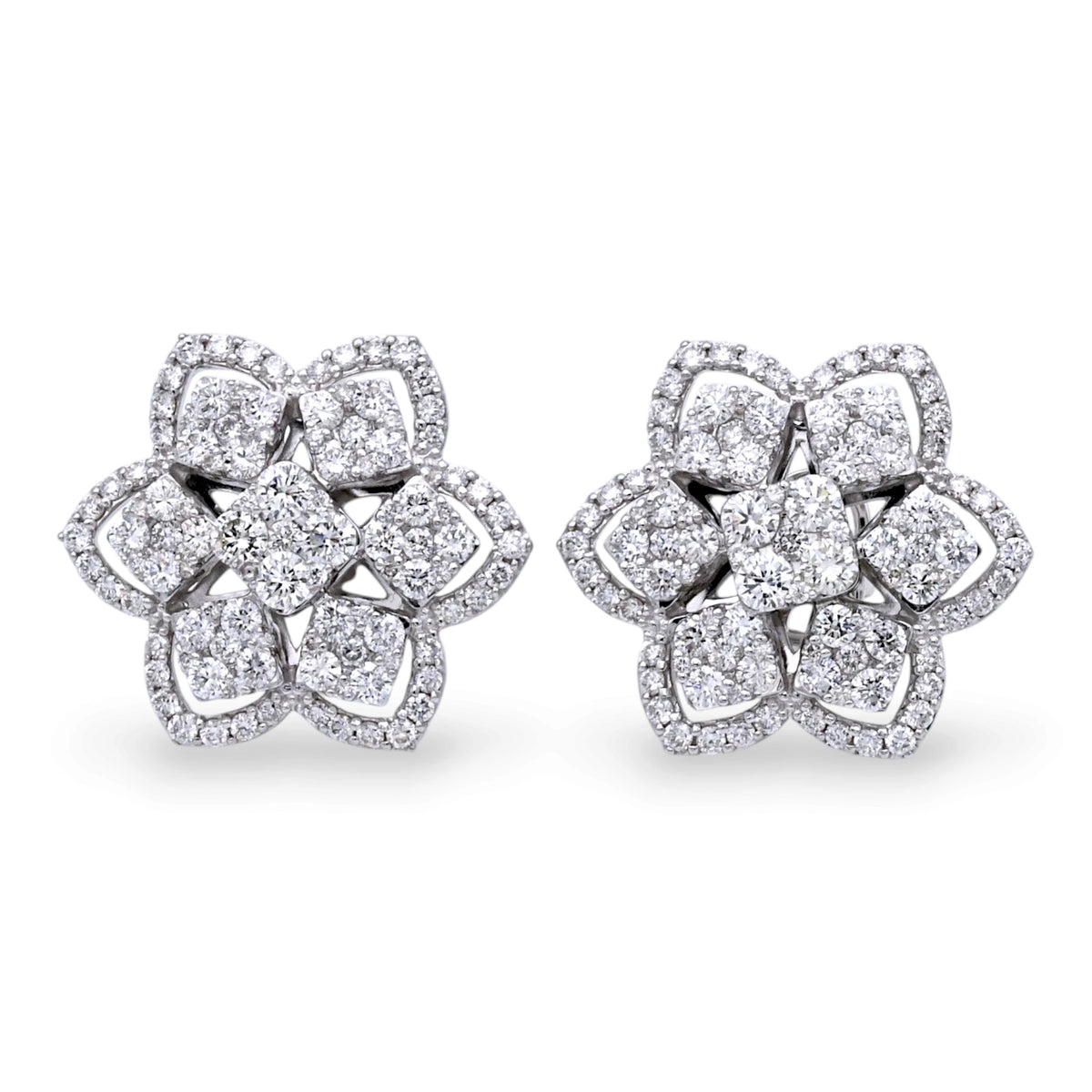 Floral Diamond Earrings - ER6194B