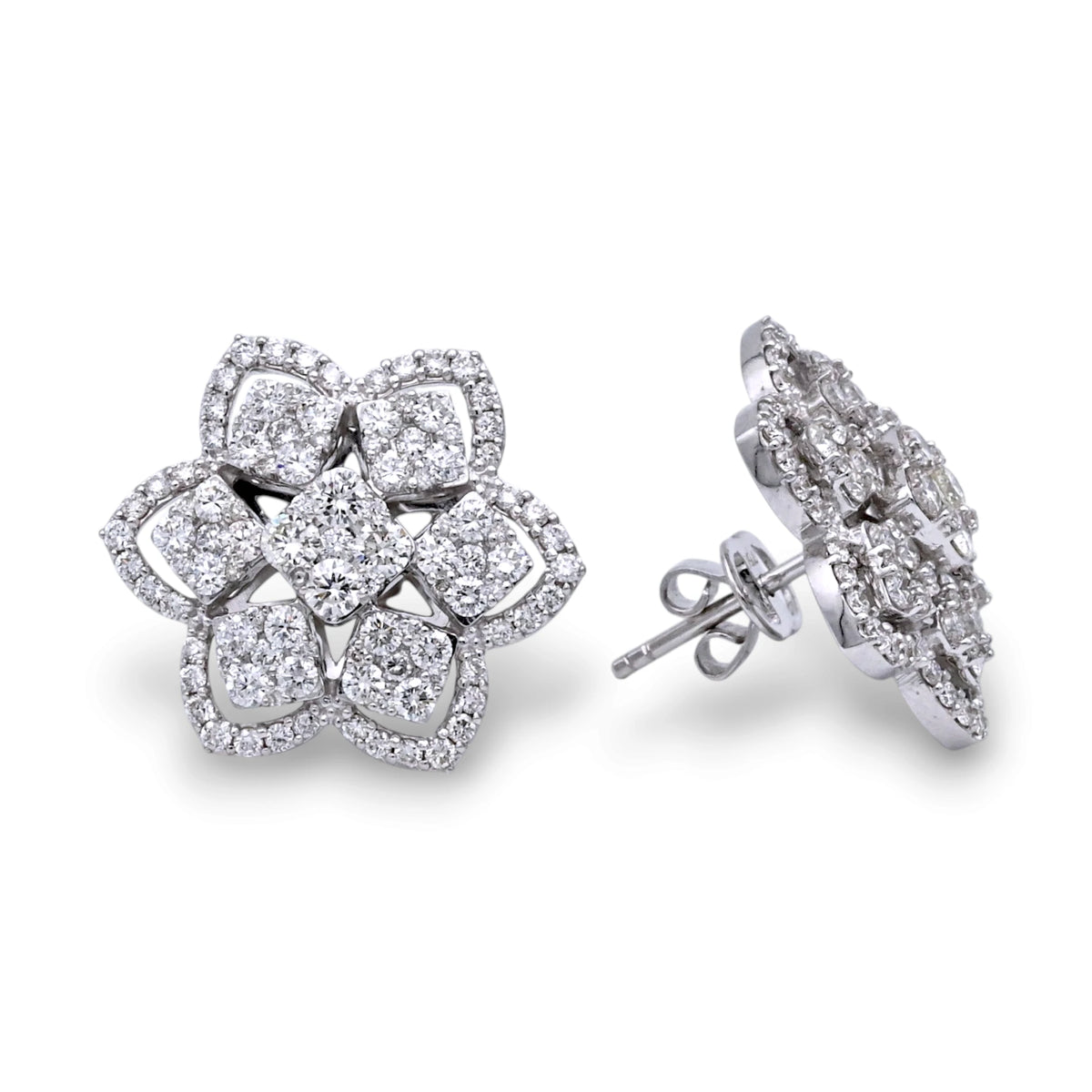 Floral Diamond Earrings - ER6194B