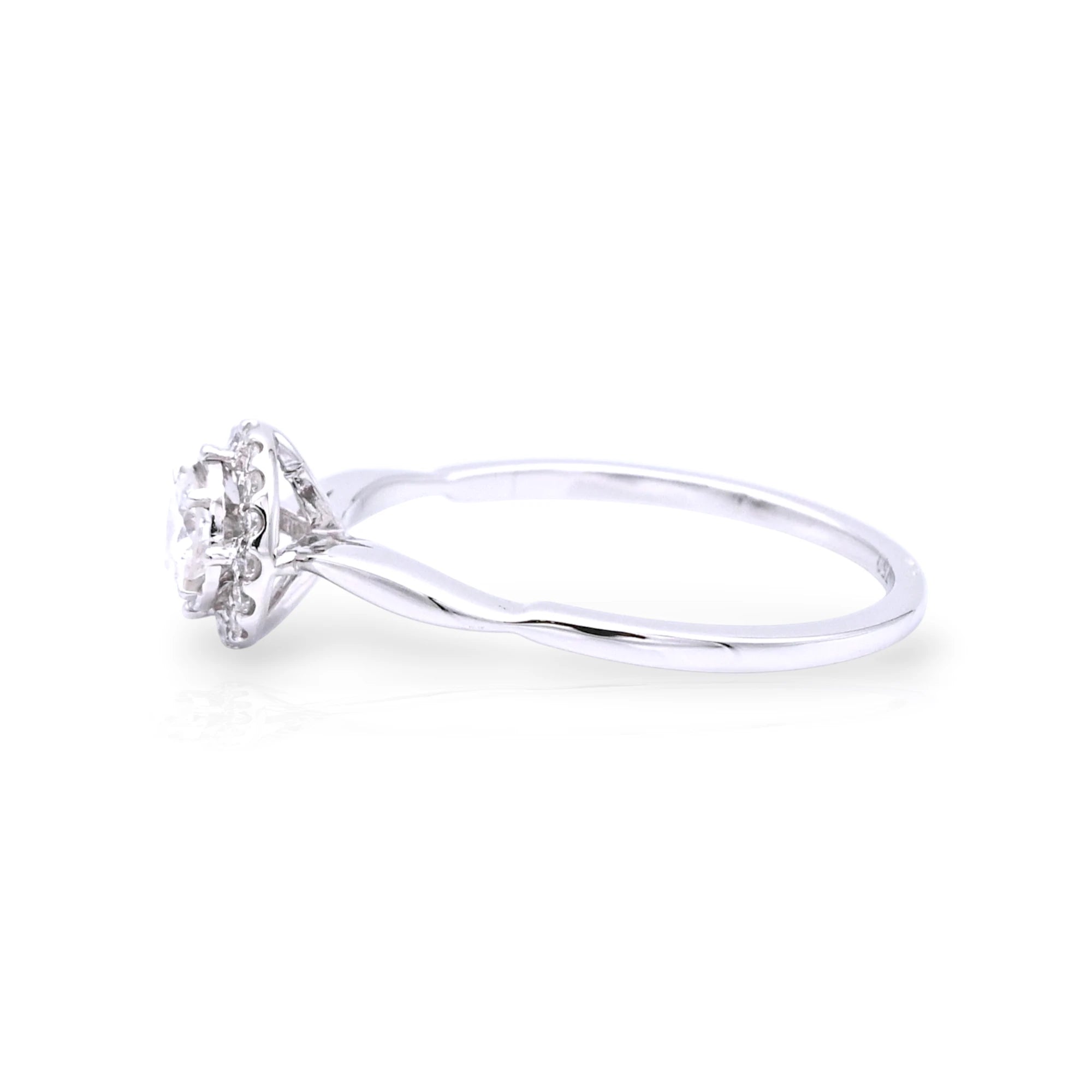 Halo Solitaire Diamond Ring - KR133