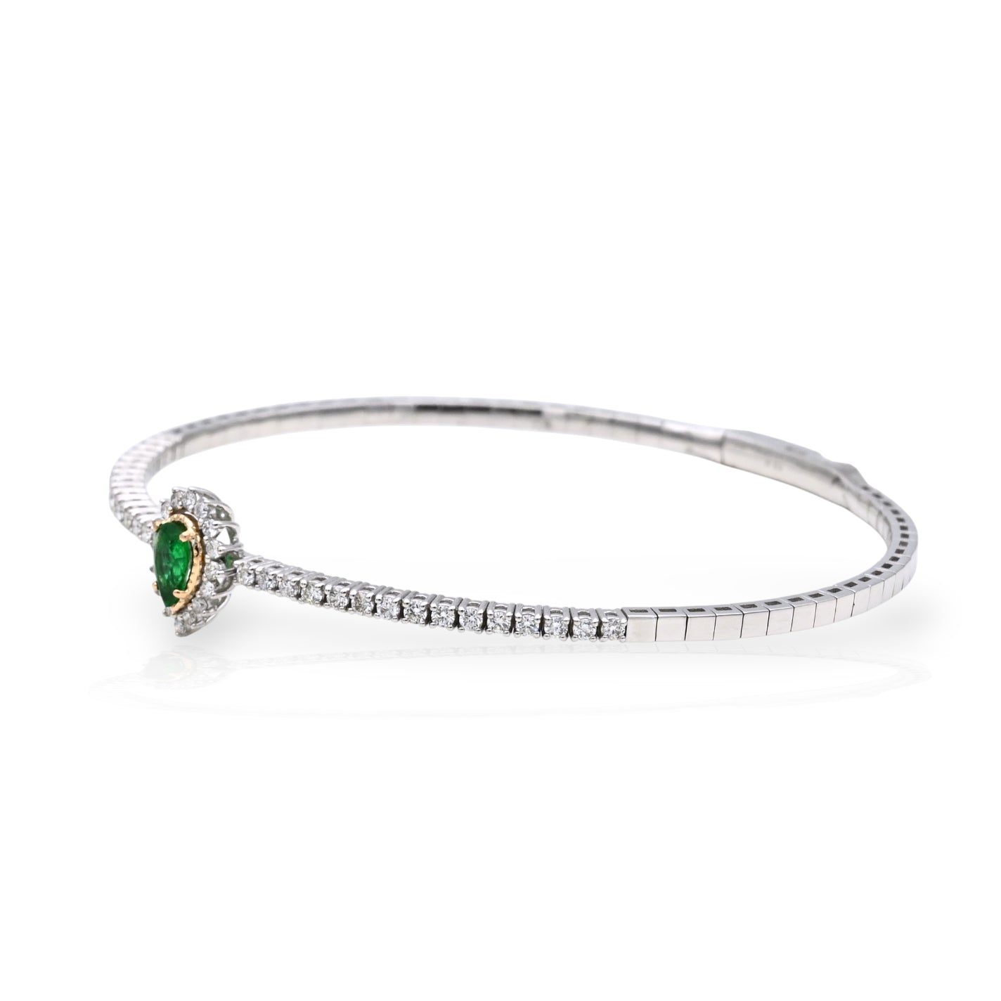 Emerald Diamond Bangle - BNG 6/13