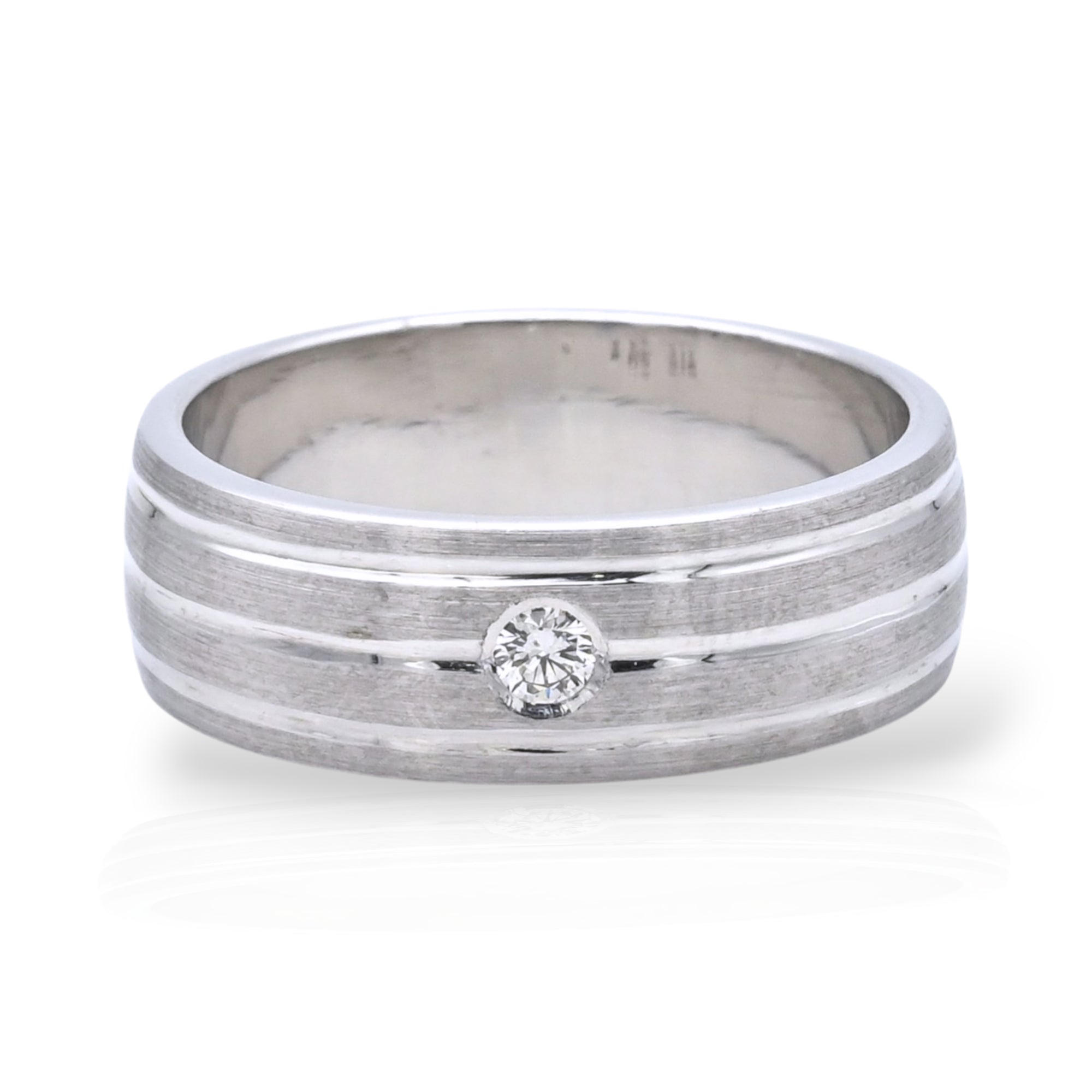 Palladium Men's Diamond Ring - KDR1096