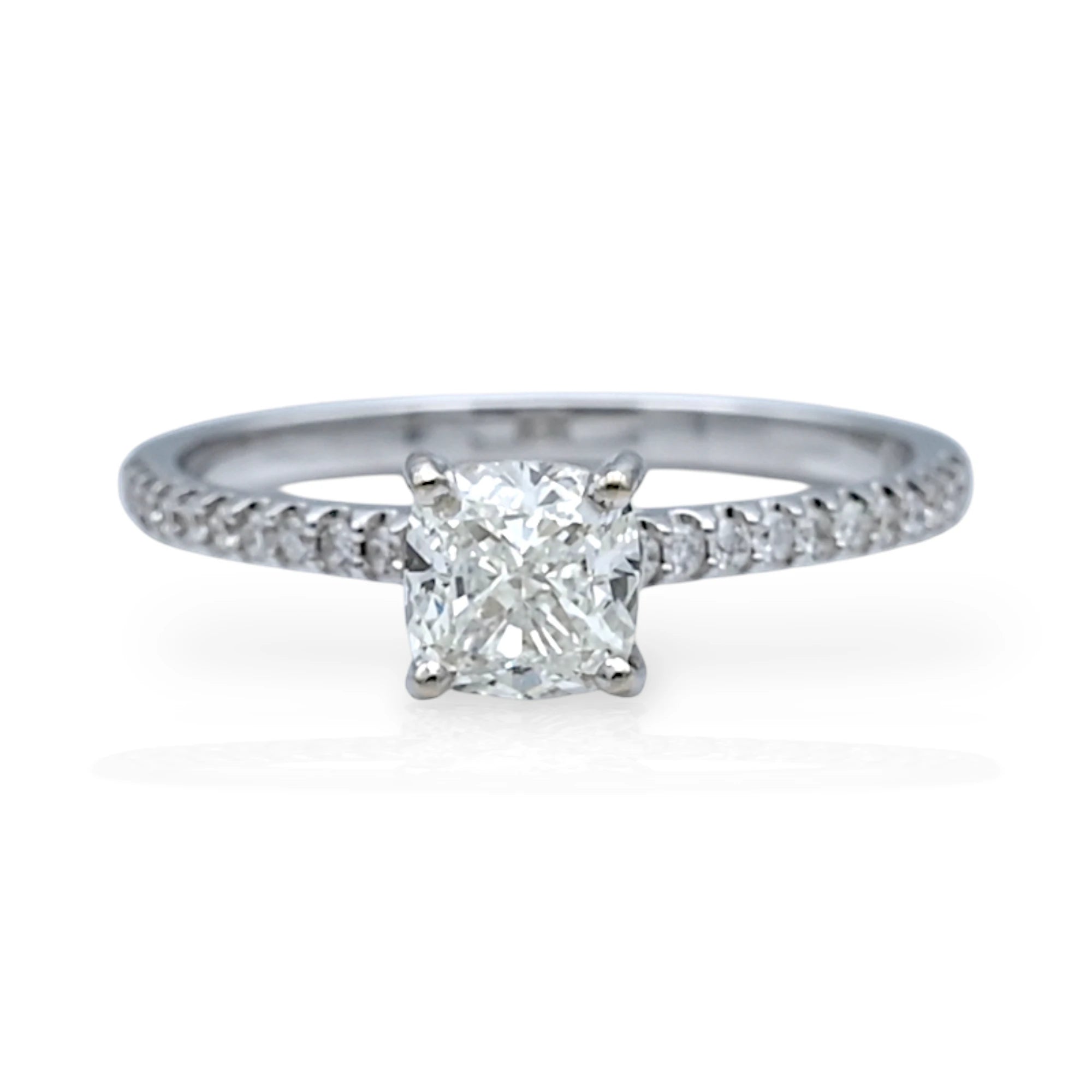 Cushion Cut Solitaire Diamond Ring - R34/15