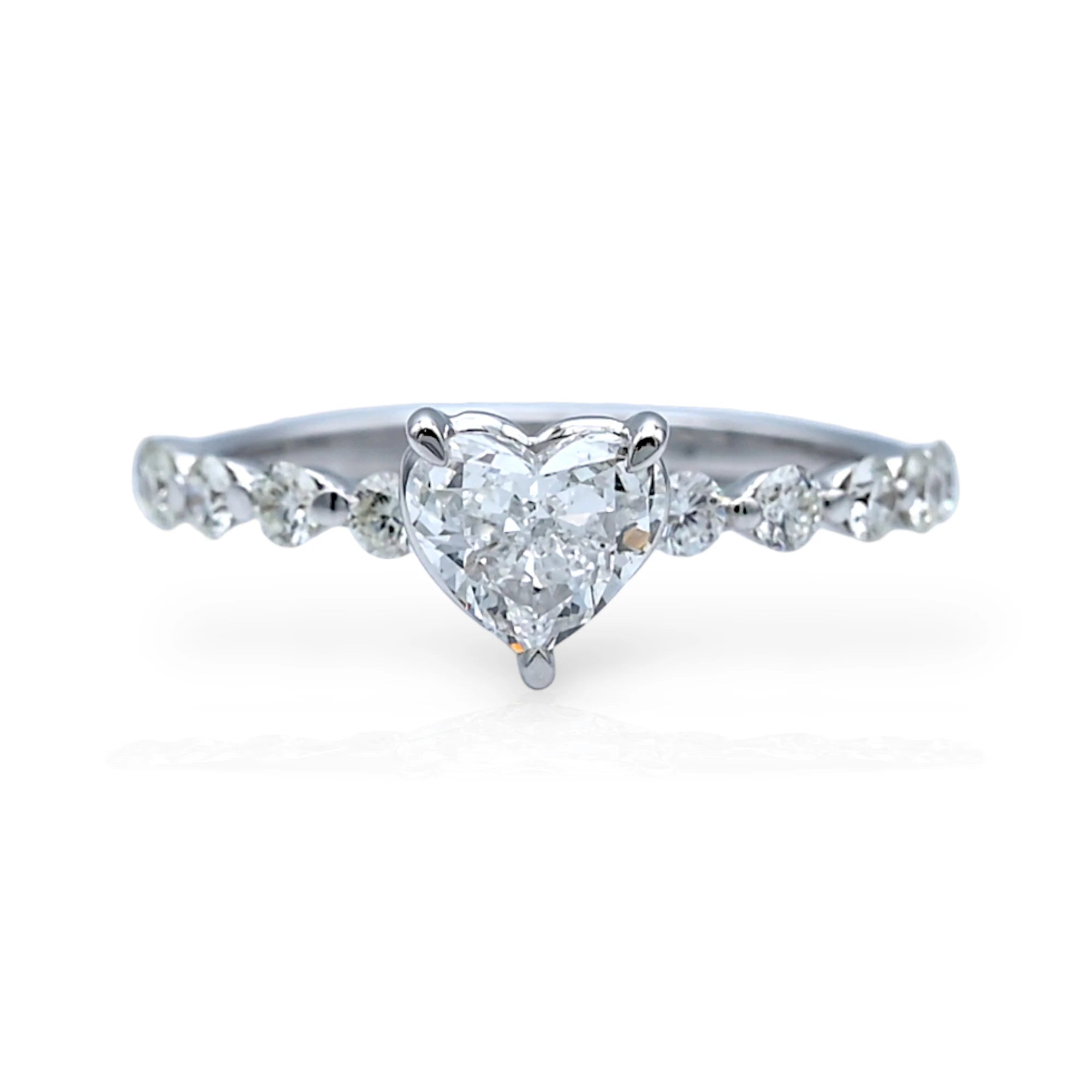 Heart Solitaire Diamond Ring - R44/4