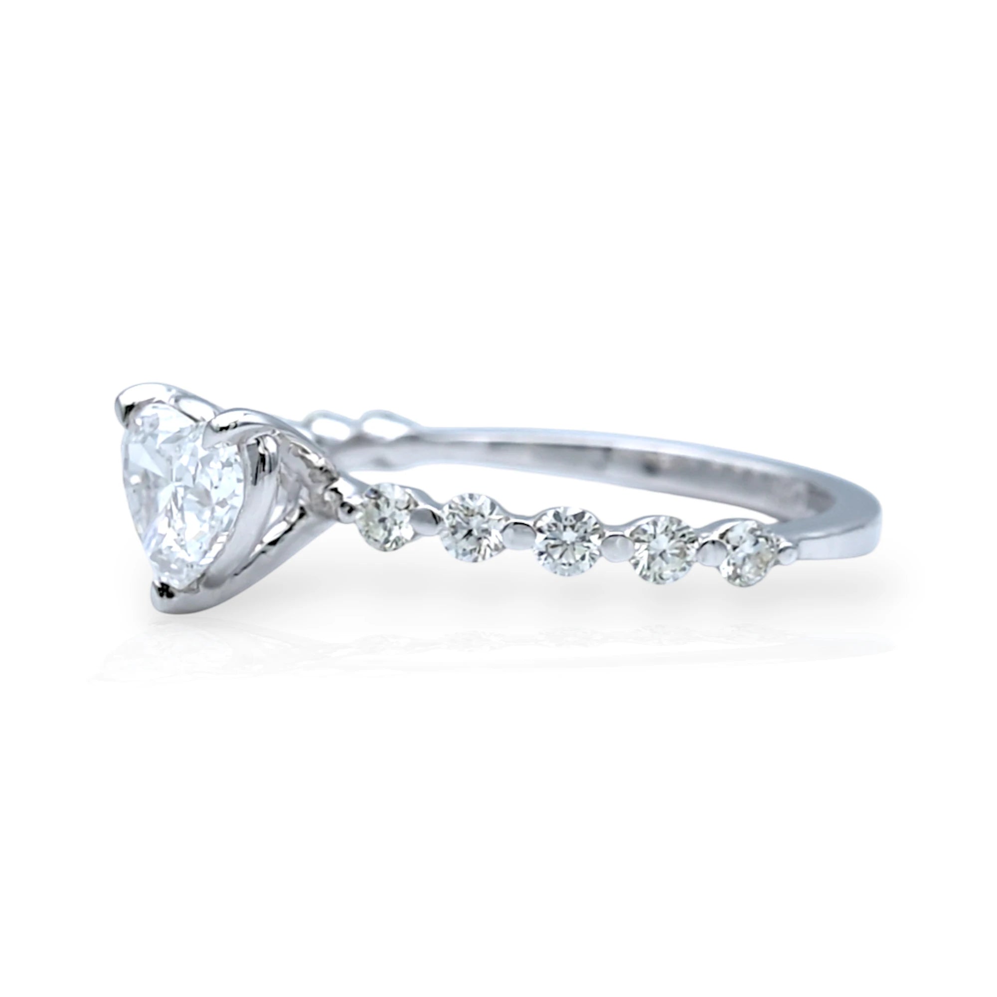 Heart Solitaire Diamond Ring - R44/4