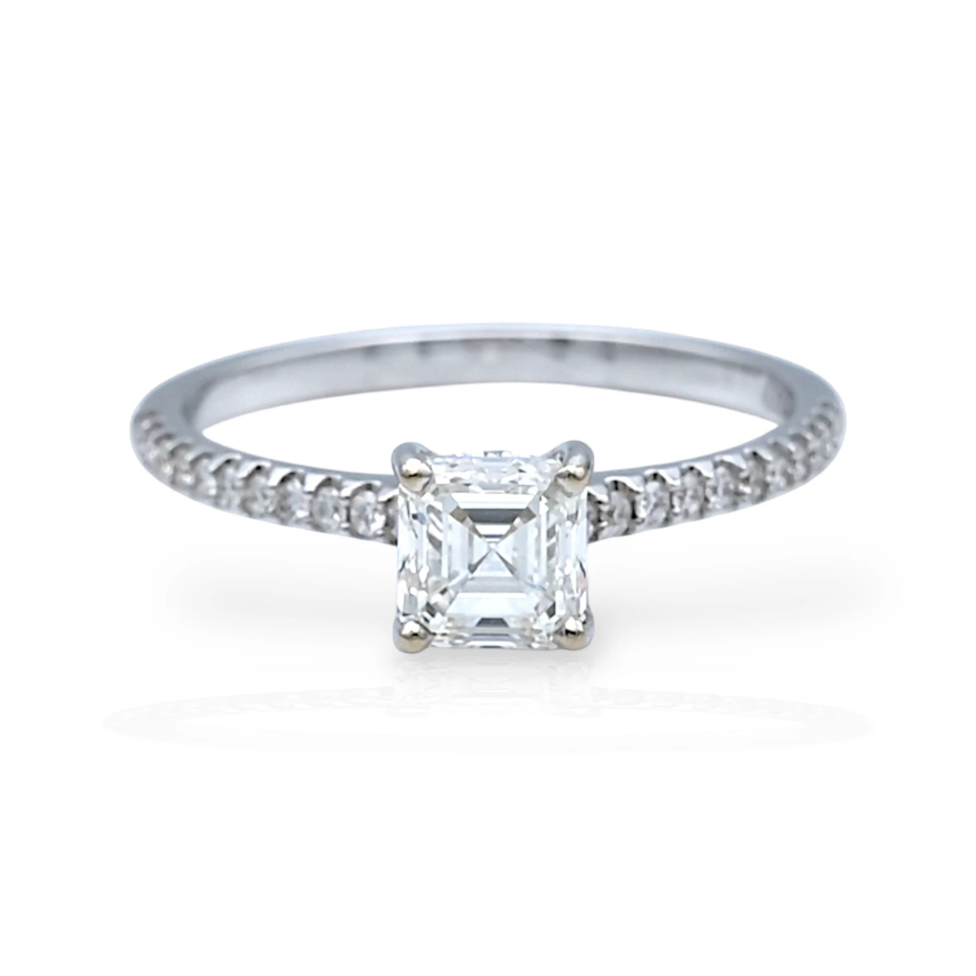 Asscher Cut Solitaire Diamond Ring - R34/15B