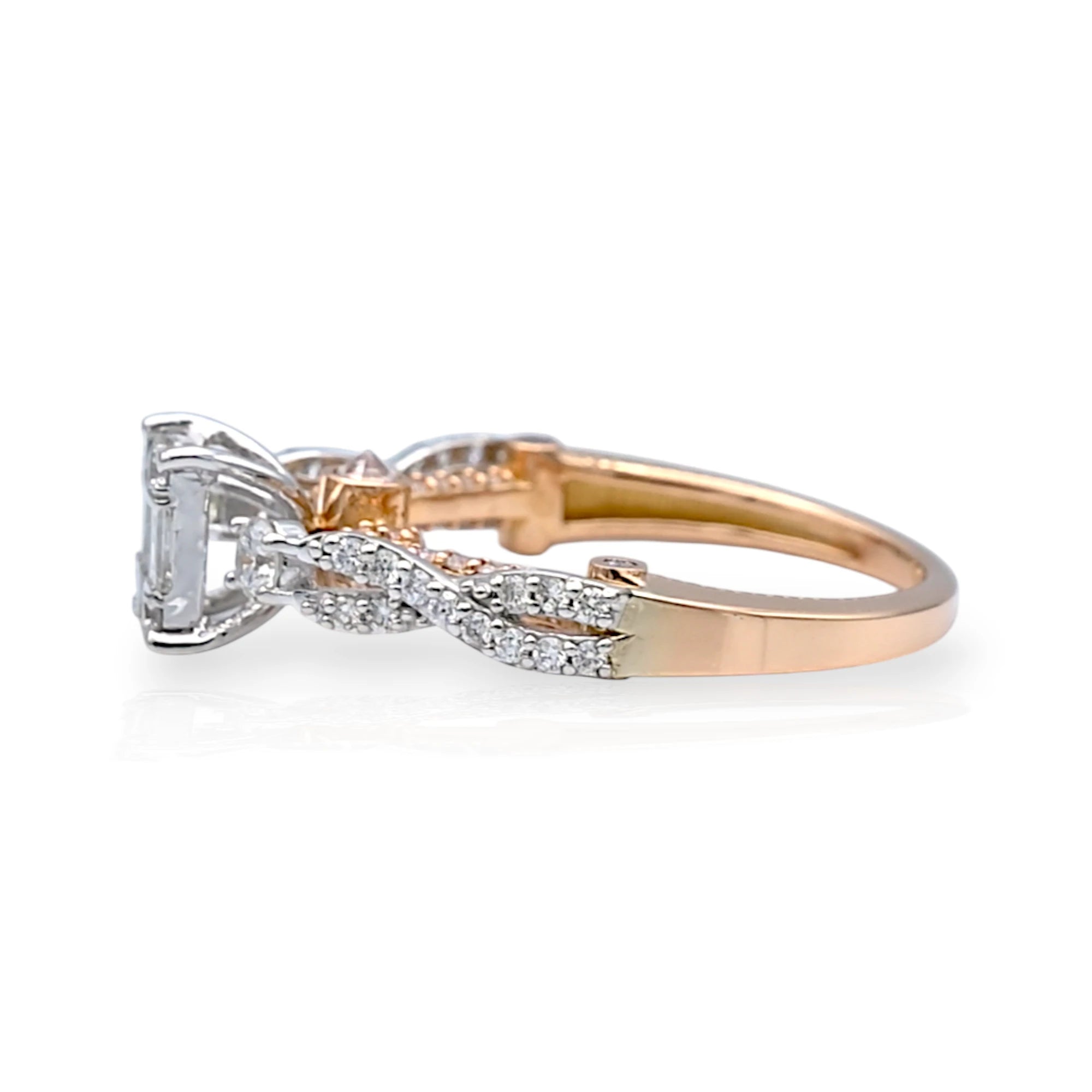 Emerald Cut Illusion Diamond Ring - R41/9