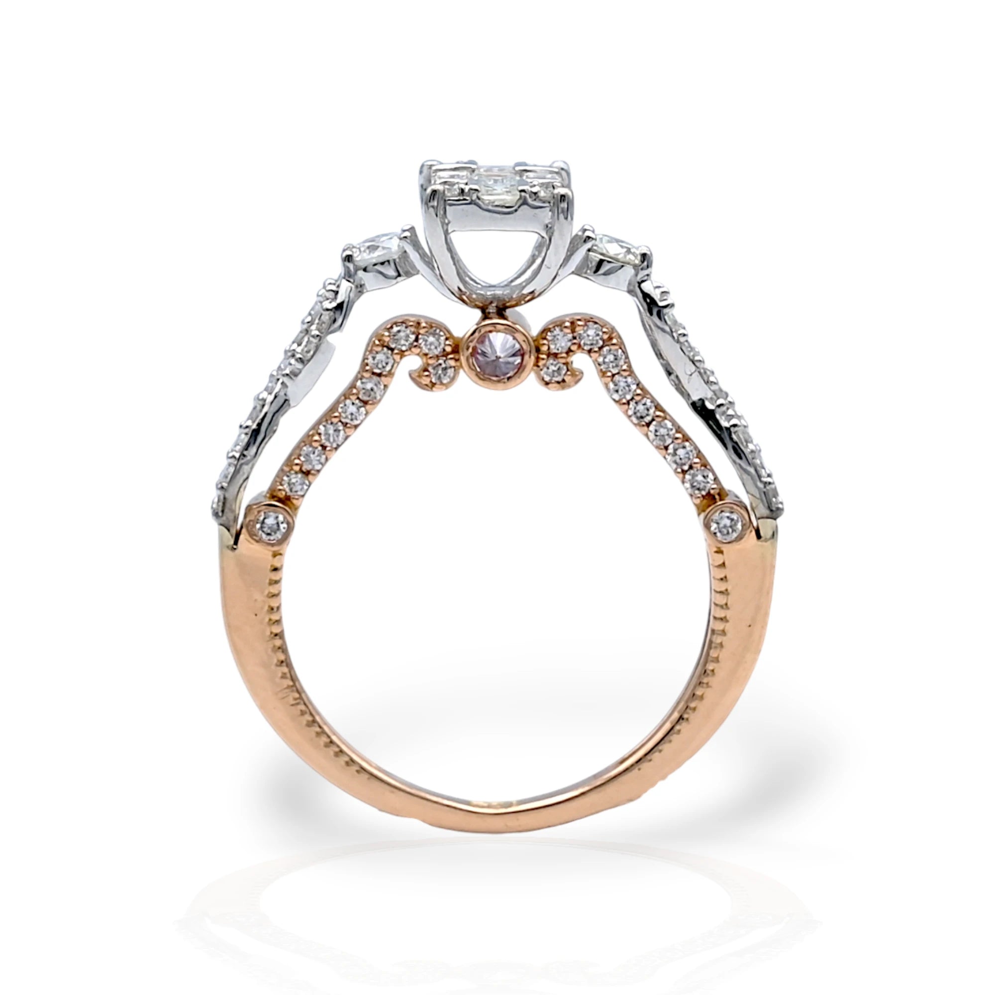 Emerald Cut Illusion Diamond Ring - R41/9