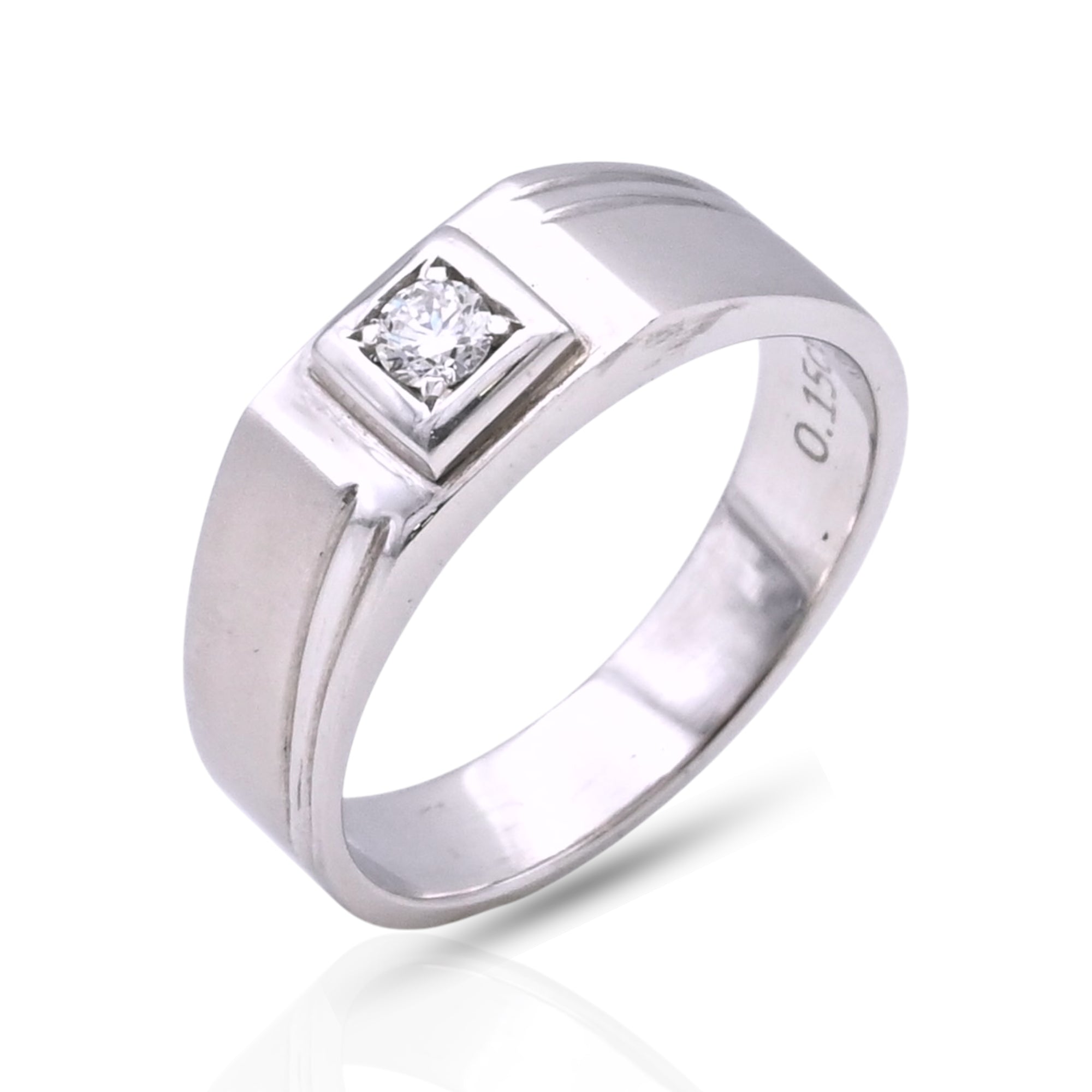 Palladium Men's Diamond Ring - KDR1115