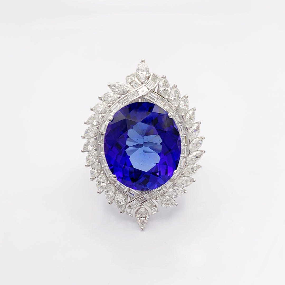 Tanzanite Diamond Ring - R140/5
