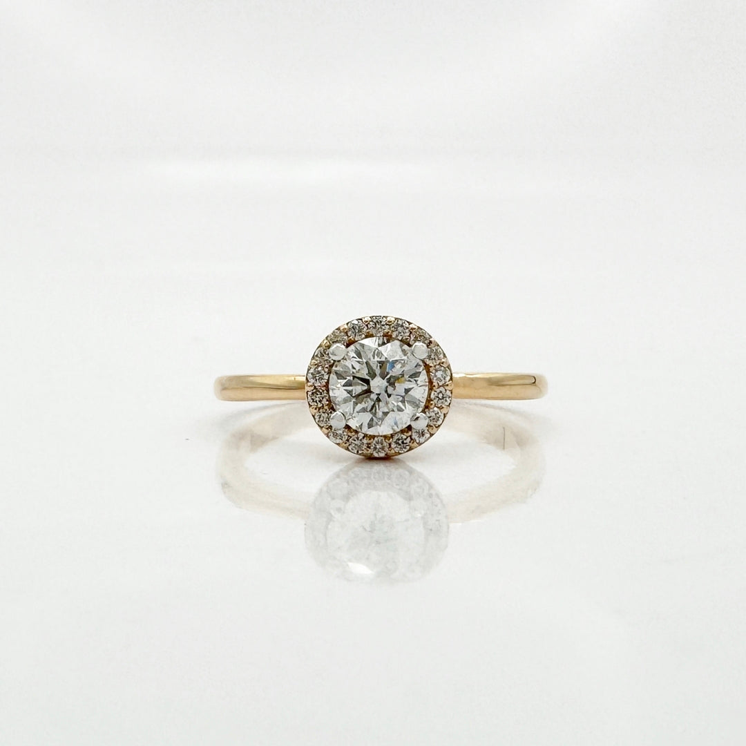 Halo Solitaire Engagement Ring - R35/12