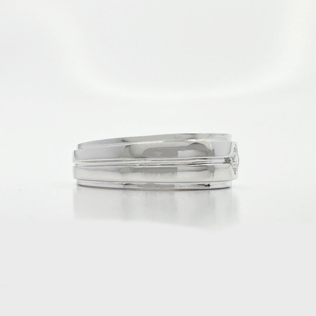 Platinum Diamond Ring for Men - R5299