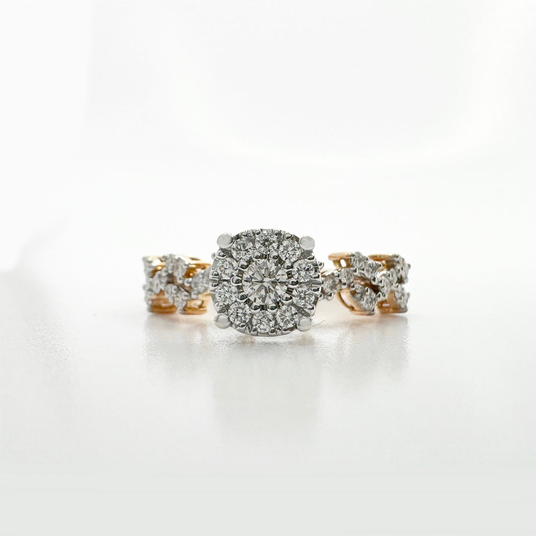Round Cluster Diamond Ring - R102/15