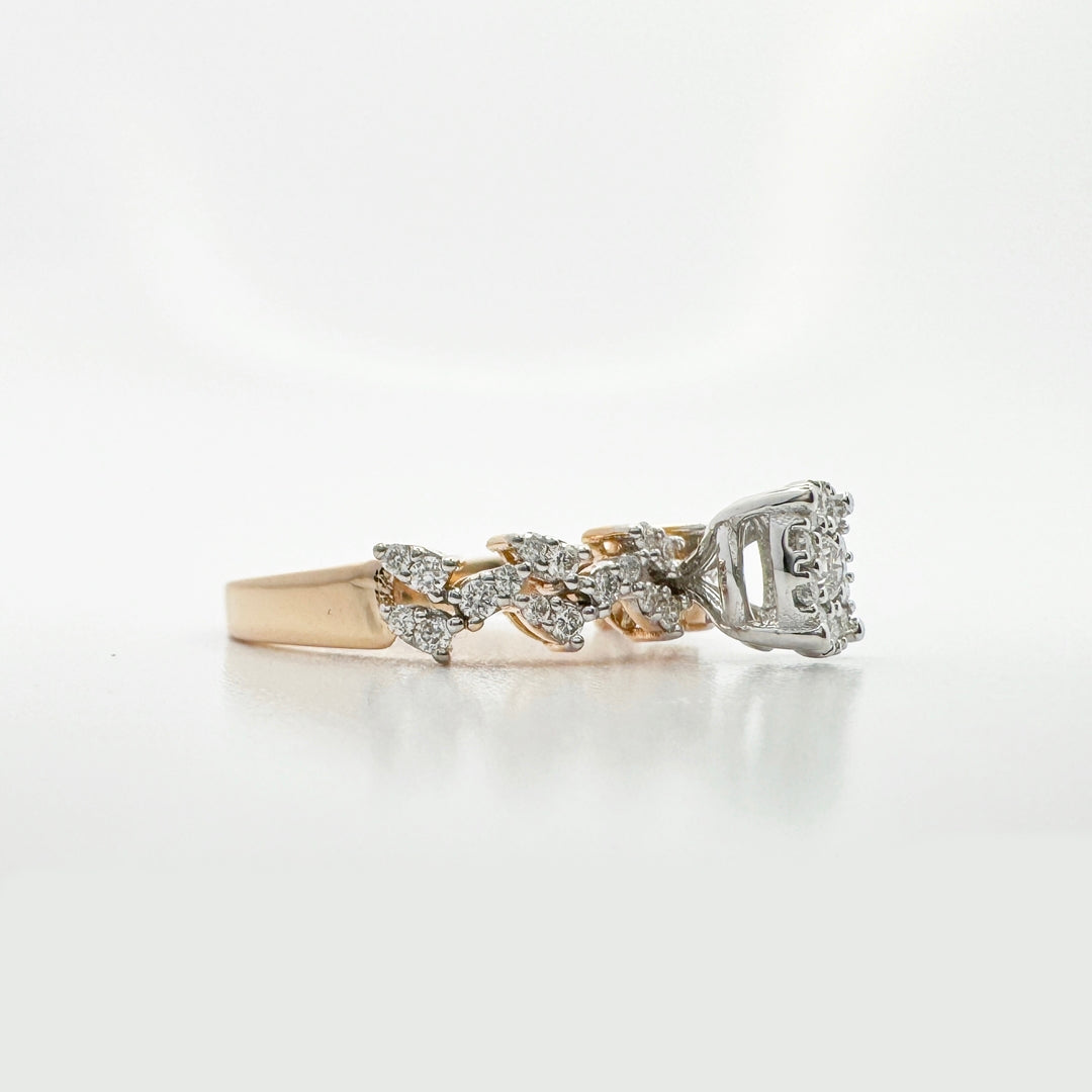 Round Cluster Diamond Ring - R102/15