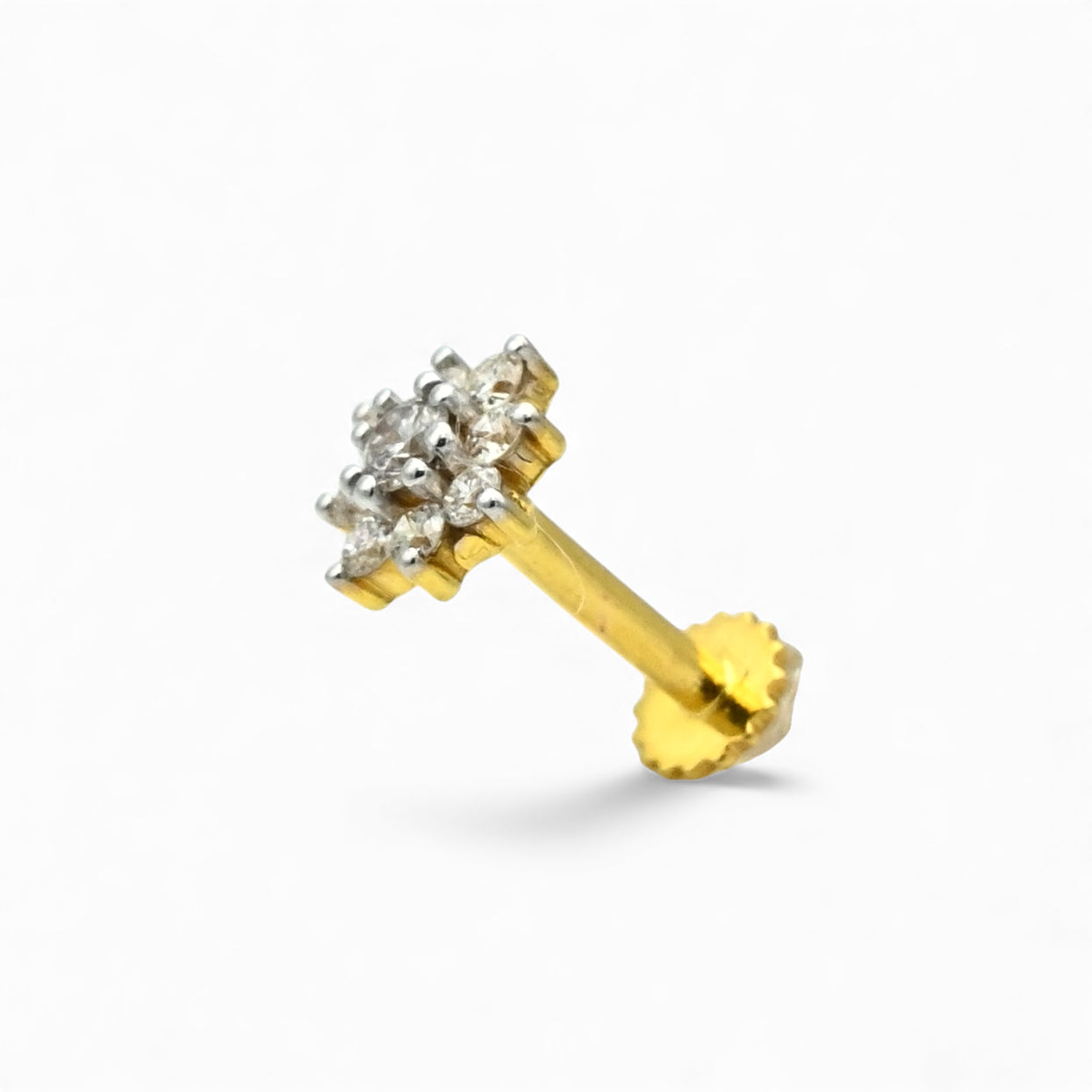 Diamond Flower Nosepin - NP Flower 14