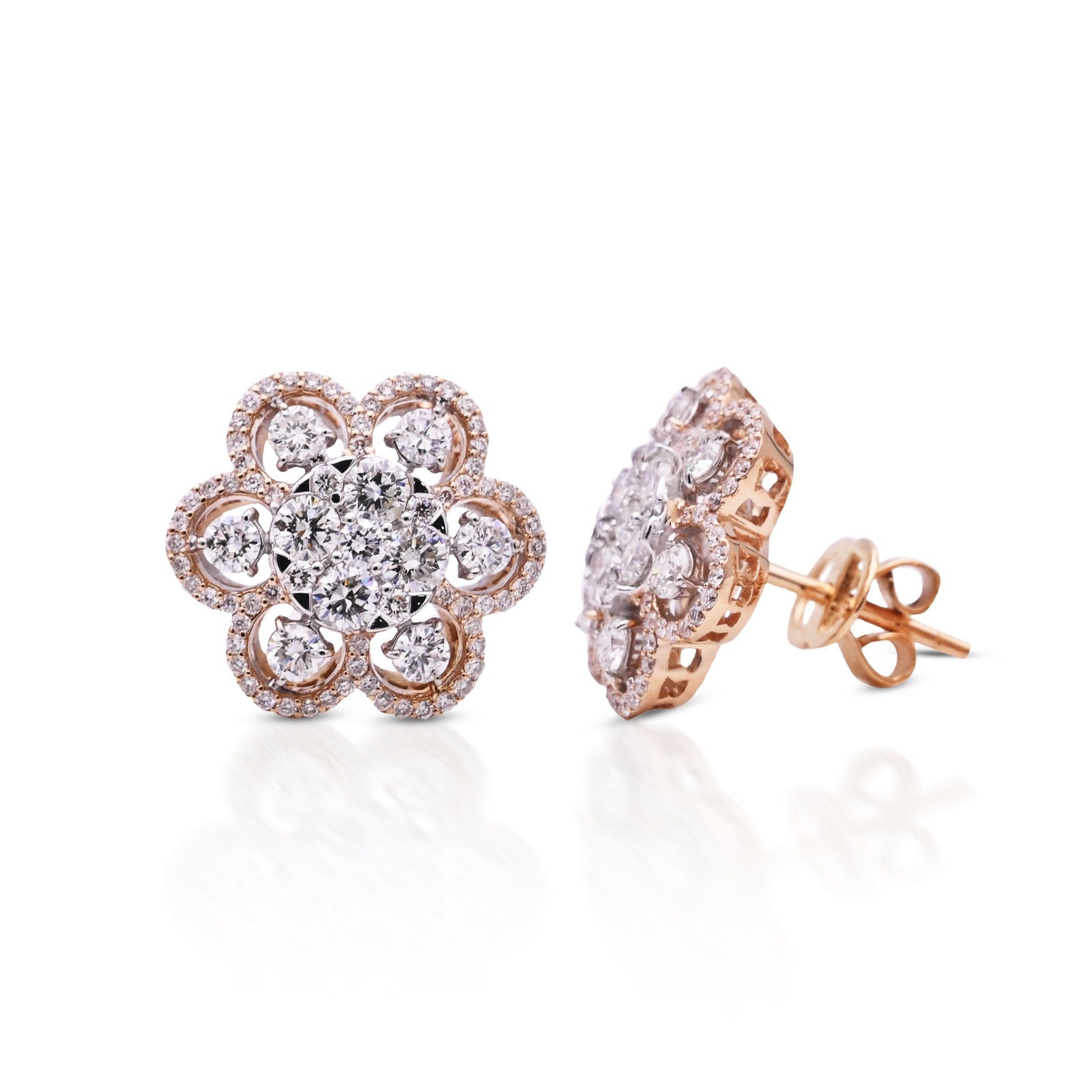 Floral Diamond Earrings - ER6746