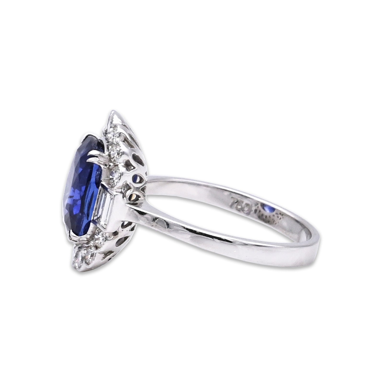 Blue Sapphire Diamond Ring - R159/9
