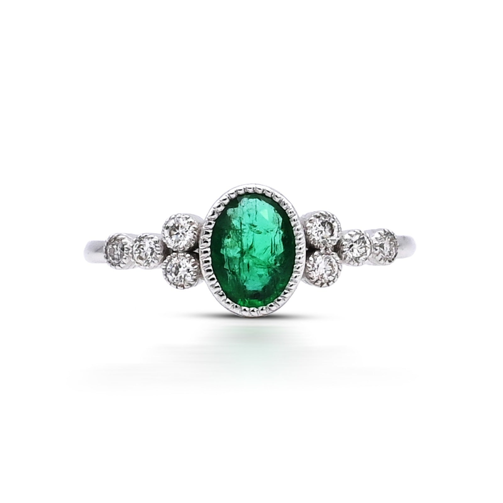 Emerald Diamond Ring KR104