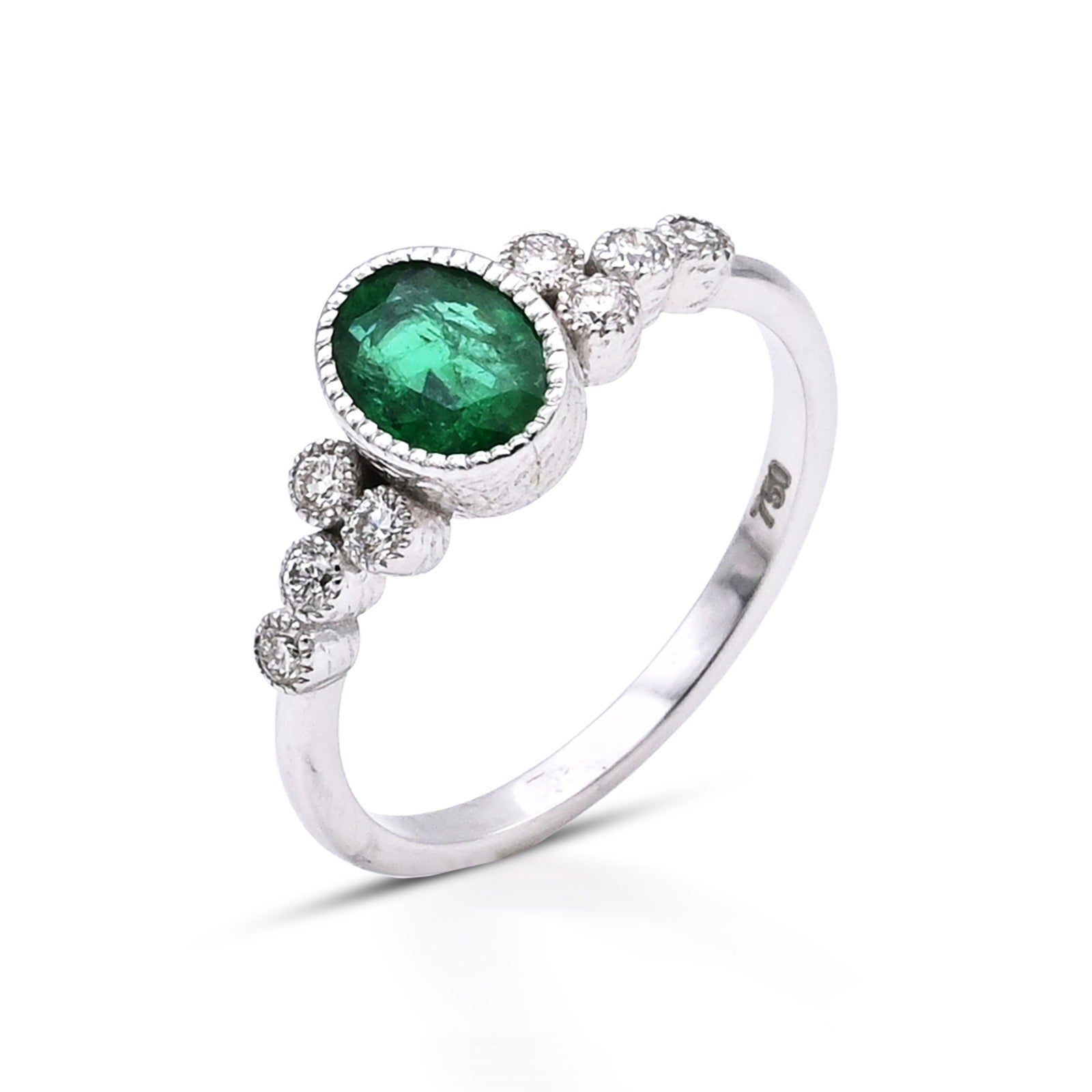 Emerald Diamond Ring KR104