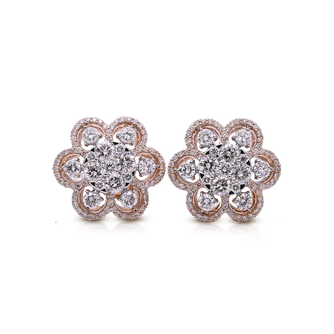 Floral Diamond Earrings - ER6746